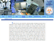 Tablet Screenshot of biosafetysociety.in